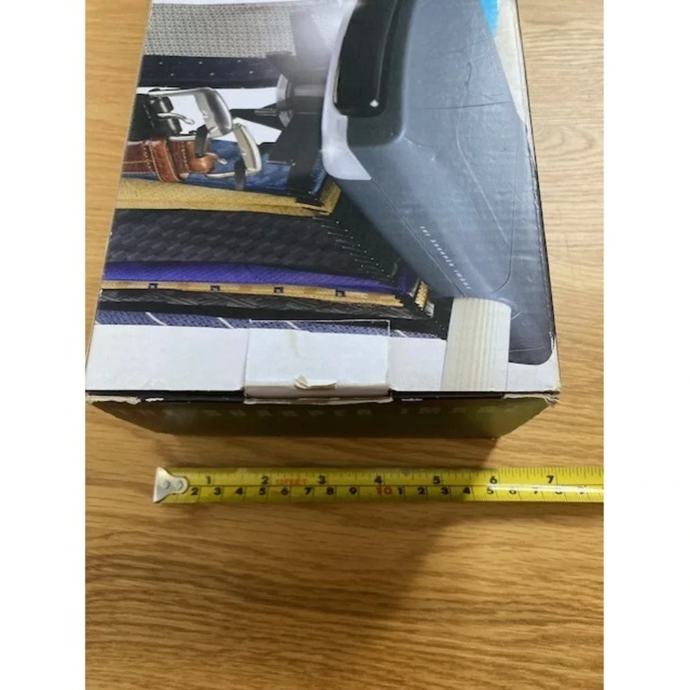 Sharper Image Auto-Drive Tie Rack Men OS Gray New Motorized 72-Tie Capacity